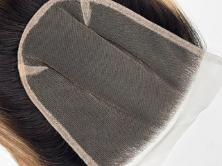 Shade #Monarch - 6x6 Hand Tied - Luxury Lace Closure