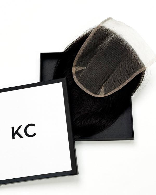 Shade 1B - 6x6 Hand Tied - Luxury Lace Closure